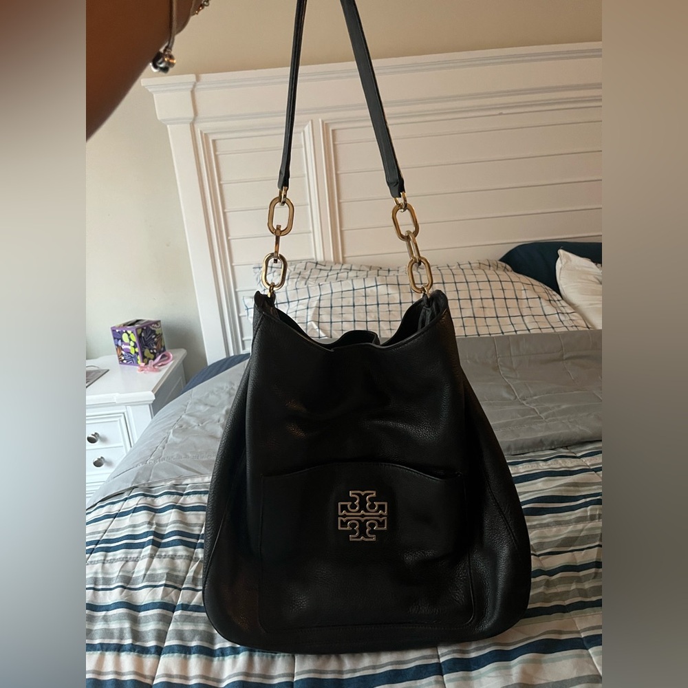 Tory Burch Black Pebble Pocket Bag